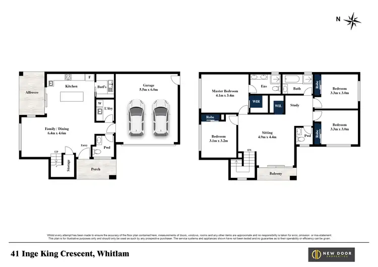 Floorplan of Homely house listing, 41 Inge King Crescent, Whitlam ACT 2611