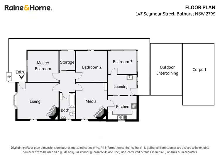 Floorplan of Homely house listing, 147 Seymour Street, Bathurst NSW 2795