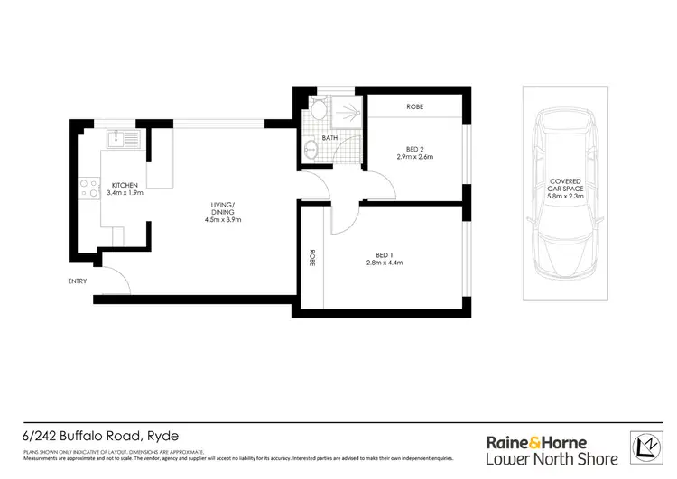 Floorplan of Homely apartment listing, 6/242 Buffalo Road, Ryde NSW 2112