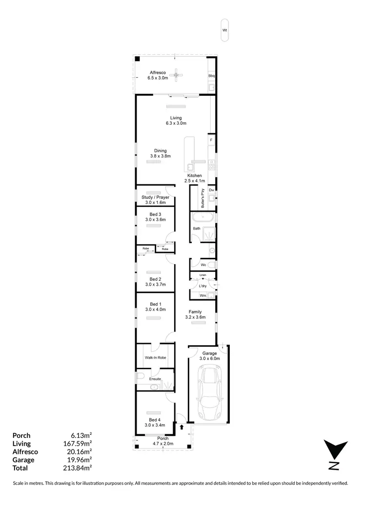 Floorplan of Homely house listing, 61A Princes Road, Greenacres SA 5086