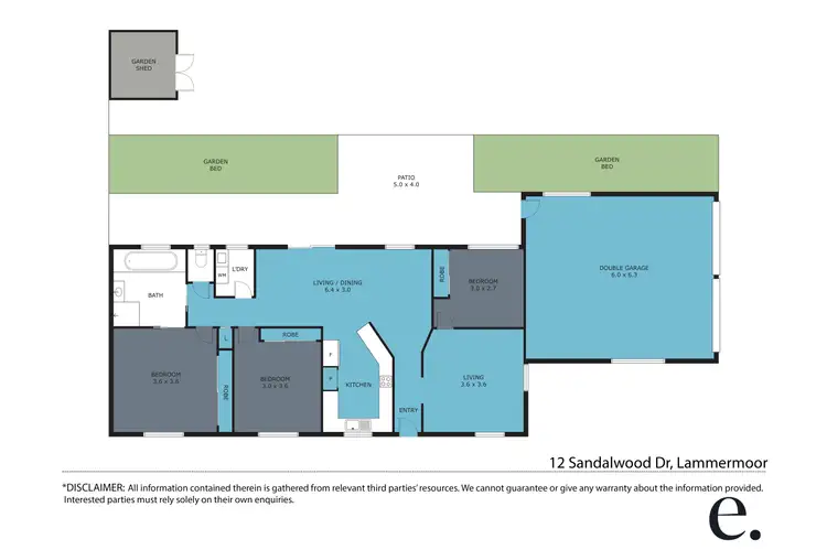 Floorplan of Homely house listing, 12 Sandalwood Drive, Lammermoor QLD 4703