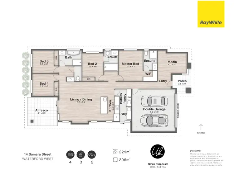 Floorplan of Homely house listing, 14 Samara Street, Waterford West QLD 4133