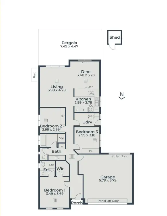 Floorplan of Homely house listing, 13D Rutherglen Avenue, Valley View SA 5093