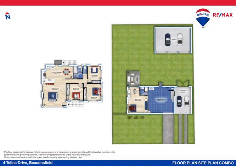Floorplan of Homely house listing, 4 Telina Drive, Beaconsfield QLD 4740