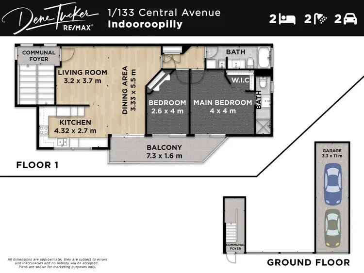 Floorplan of Homely house listing, 1/133 Central Avenue, Indooroopilly QLD 4068