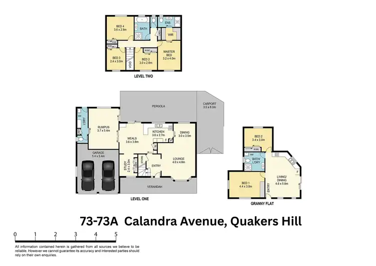 Floorplan of Homely house listing, 73-73A Calandra Avenue, Quakers Hill NSW 2763