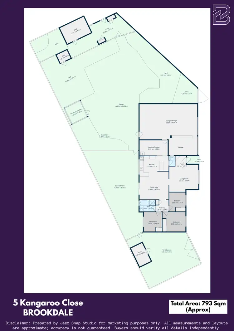Floorplan of Homely house listing, 5 Kangaroo Close, Brookdale WA 6112