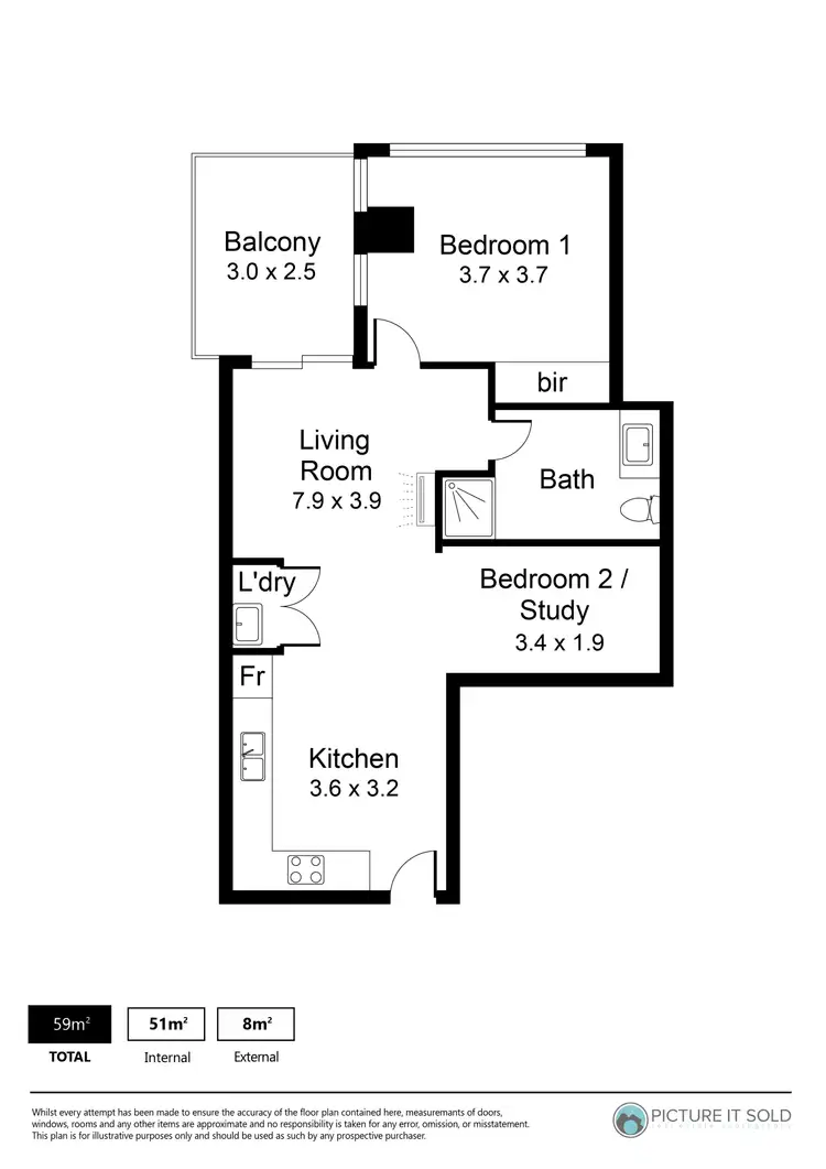 Floorplan of Homely house listing, 1513/6 Penaluna Place, Adelaide SA 5000