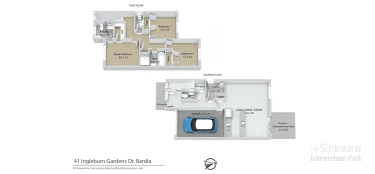 Floorplan of Homely house listing, 41 Ingleburn Gardens Drive, Bardia NSW 2565