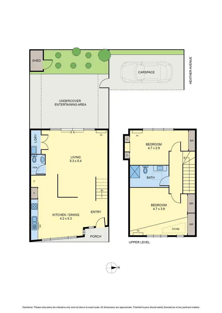 Floorplan of Homely townhouse listing, 195A Sussex Street, Pascoe Vale VIC 3044