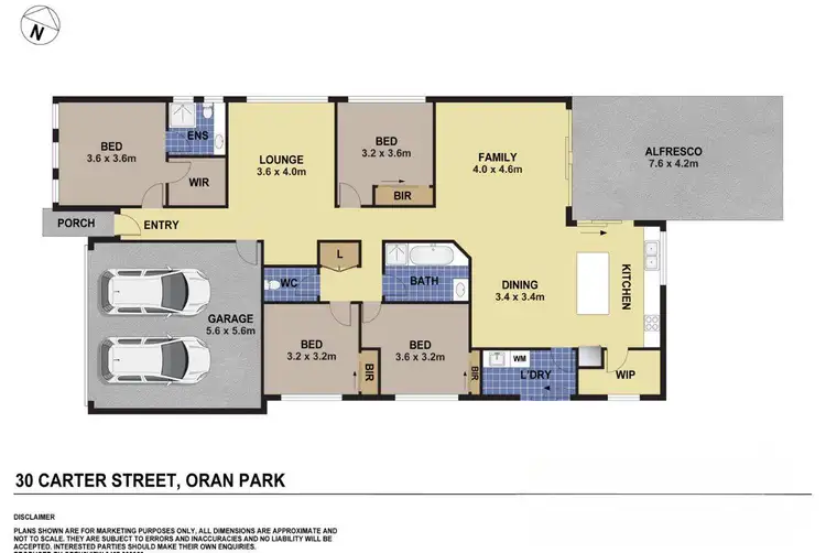 Floorplan of Homely house listing, 30 Carter Street, Oran Park NSW 2570