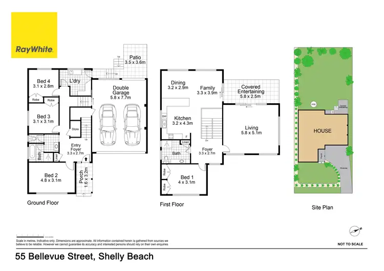 Floorplan of Homely house listing, 55 Bellevue Street, Shelly Beach NSW 2261