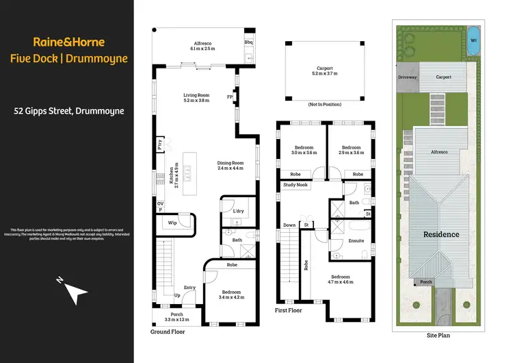Floorplan of Homely house listing, 52 Gipps Street, Drummoyne NSW 2047
