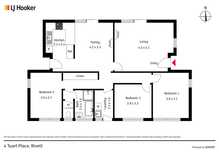 Floorplan of Homely house listing, 4 Tuart Place, Rivett ACT 2611