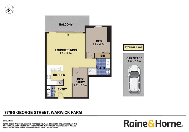 Floorplan of Homely unit listing, 77/6-8 George Street, Warwick Farm NSW 2170