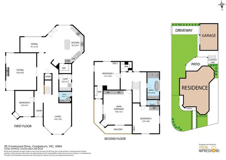 Floorplan of Homely house listing, 35 Creekwood Drive, Craigieburn VIC 3064