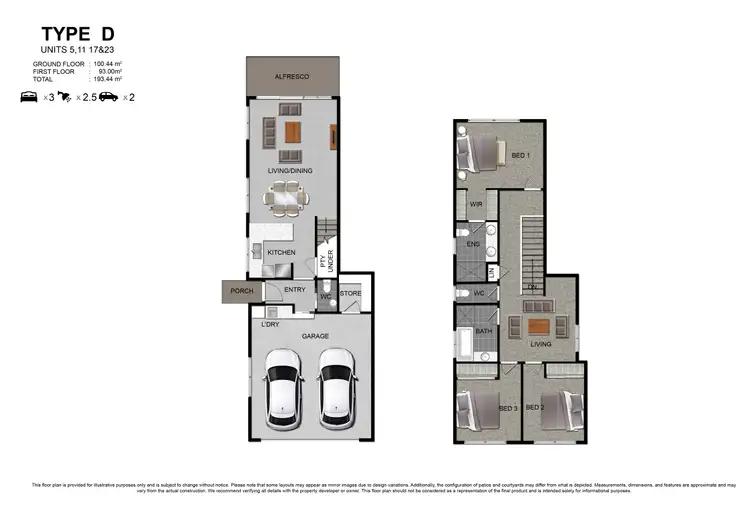 Floorplan of Homely townhouse listing, 14/17 Kensington Street, Capalaba QLD 4157