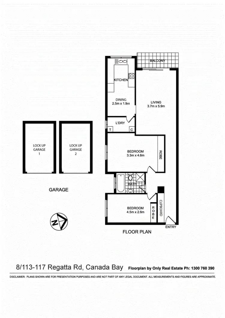 Floorplan of Homely apartment listing, 8/113-117 Regatta Road, Canada Bay NSW 2046