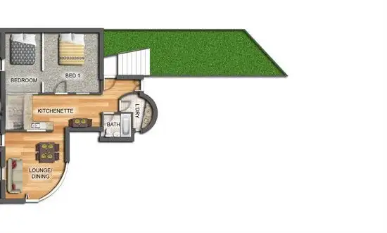 Floorplan of Homely apartment listing, 1A Little Howard Street, Fremantle WA 6160