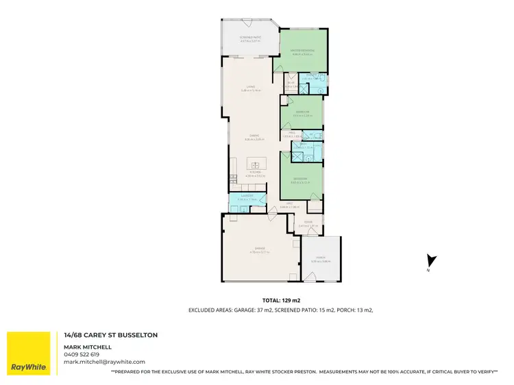 Floorplan of Homely apartment listing, 14/68 Carey Street, Busselton WA 6280