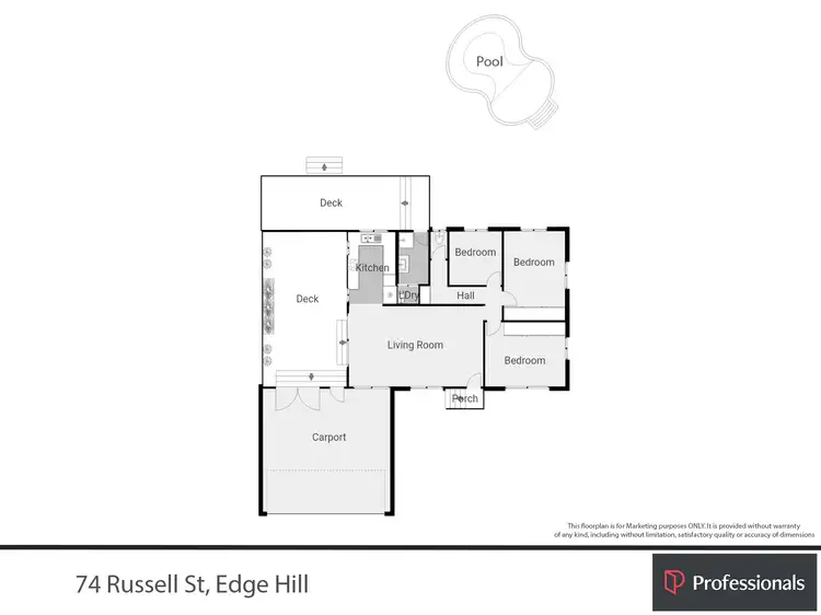 Floorplan of Homely house listing, 74 Russell Street, Edge Hill QLD 4870