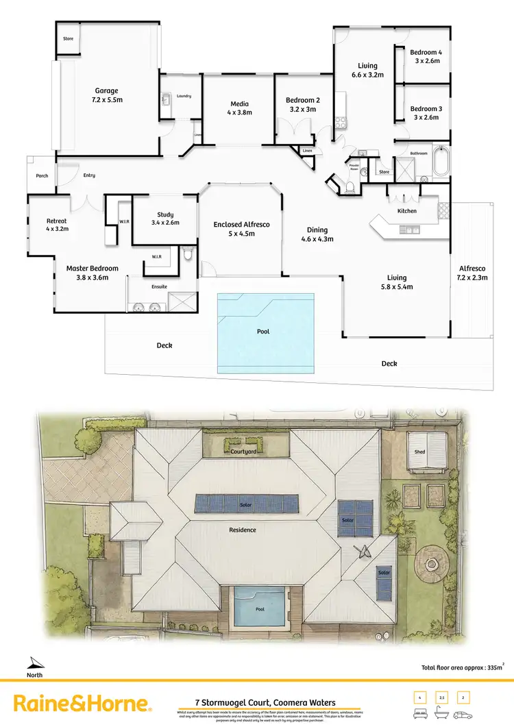 Floorplan of Homely house listing, 7 Stormvogel Court, Coomera Waters QLD 4209