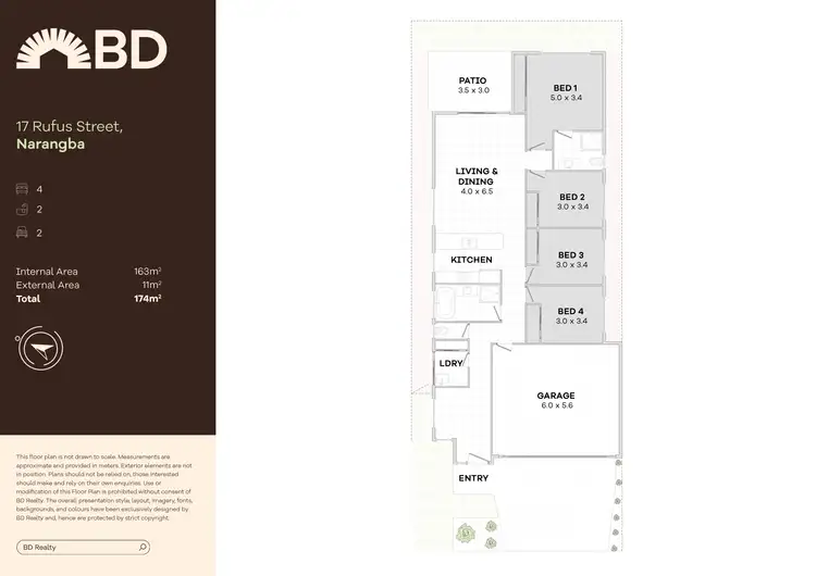 Floorplan of Homely house listing, 17 Rufus Street, Narangba QLD 4504