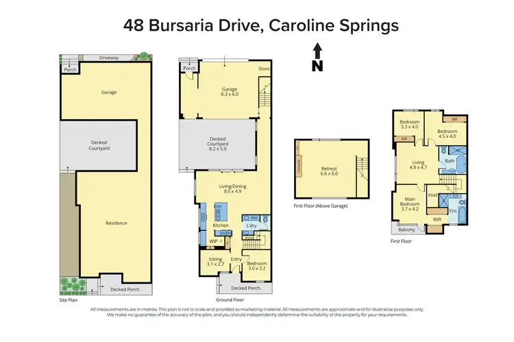 Floorplan of Homely house listing, 48 Bursaria Drive, Caroline Springs VIC 3023