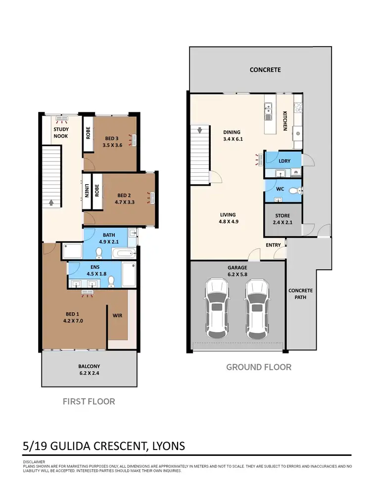 Floorplan of Homely townhouse listing, 5/19 Gulida Crescent, Lyons NT 810