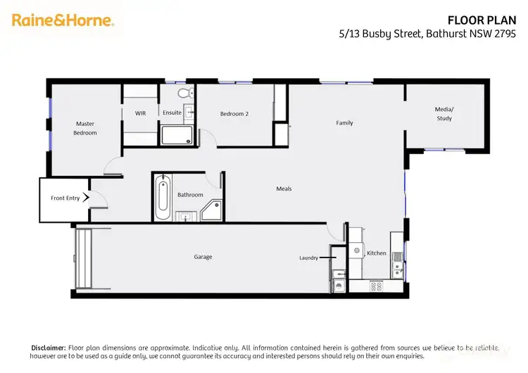 Floorplan of Homely villa listing, 5/13 Busby St, Bathurst NSW 2795