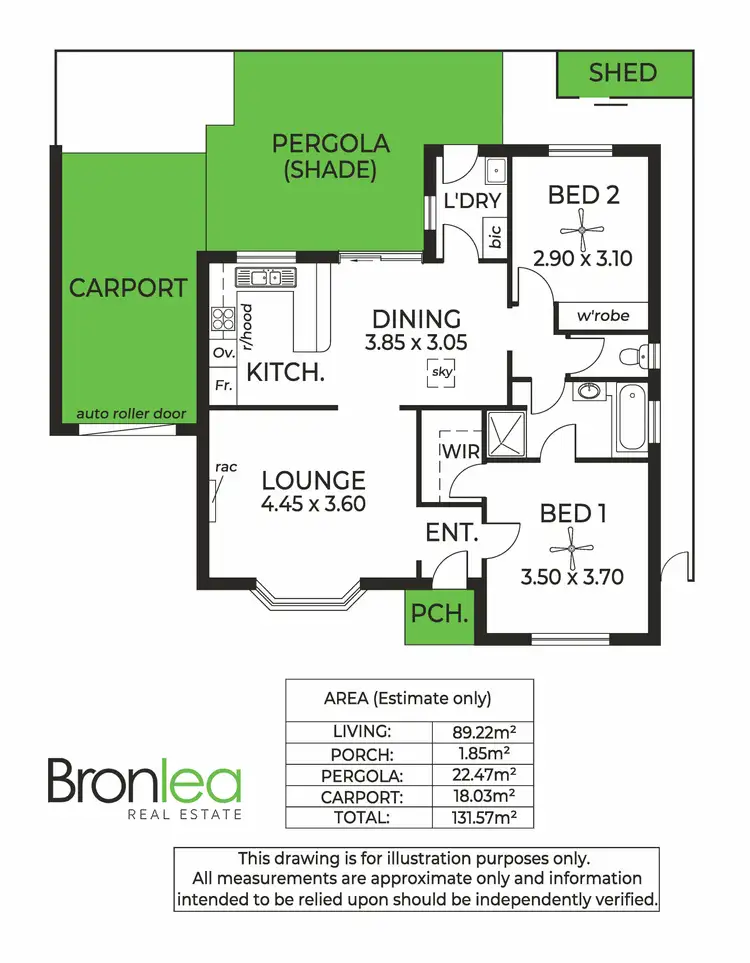 Floorplan of Homely unit listing, 2/4 Warren Avenue, North Haven SA 5018