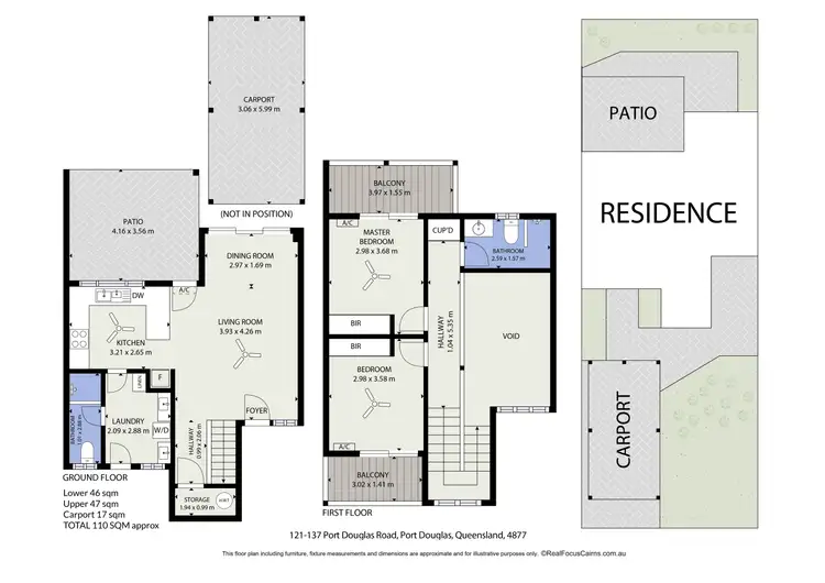 Floorplan of Homely apartment listing, 74/121-137 Port Douglas Road, Port Douglas QLD 4877