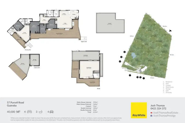 Floorplan of Homely rural property listing, 57 Purcell Road, Guanaba QLD 4210