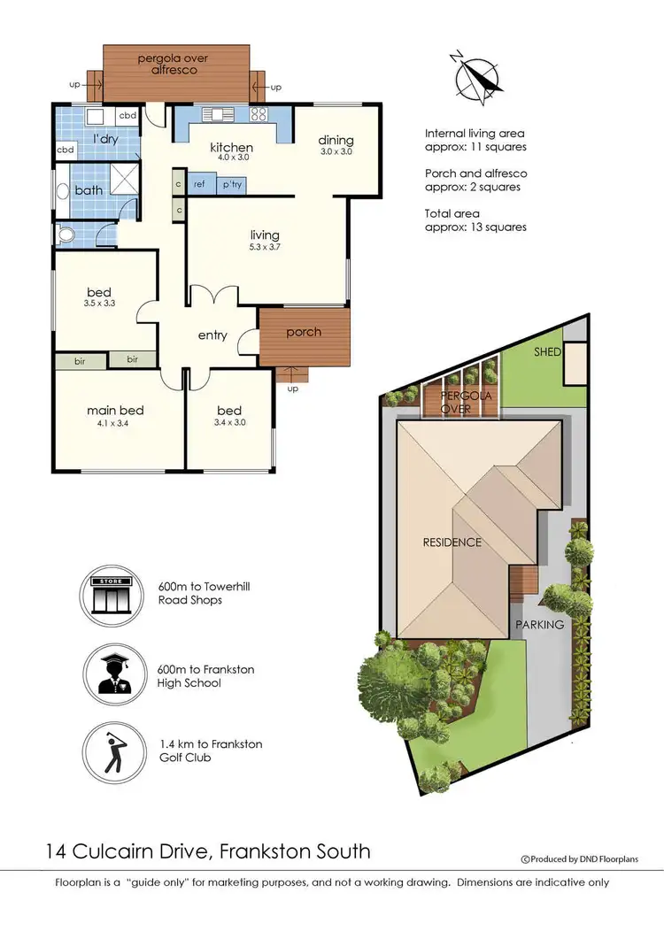Floorplan of Homely house listing, 14 Culcairn Drive, Frankston South VIC 3199