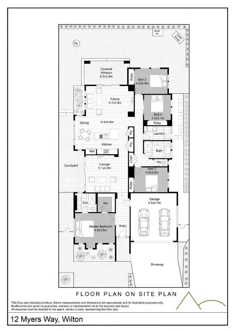 Floorplan of Homely house listing, 12 Myers Way, Wilton NSW 2571