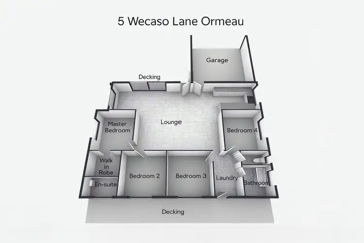 Floorplan of Homely other listing, 5 Wecaso Lane, Ormeau QLD 4208