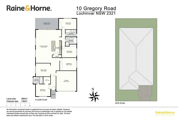 Floorplan of Homely house listing, 10 Gregory Road, Lochinvar NSW 2321