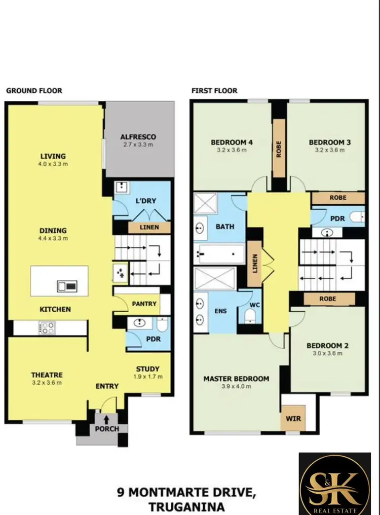 Floorplan of Homely house listing, 9 Montmartre drive, Truganina VIC 3029