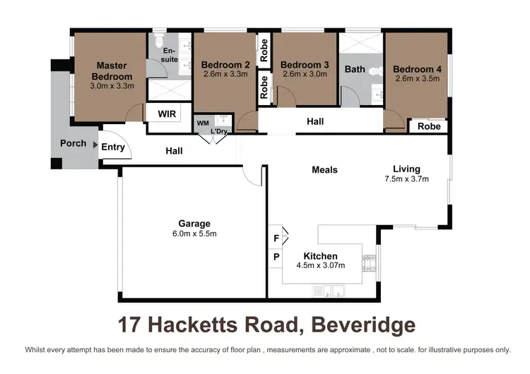 Floorplan of Homely house listing, 17 Hacketts Road, Beveridge VIC 3753