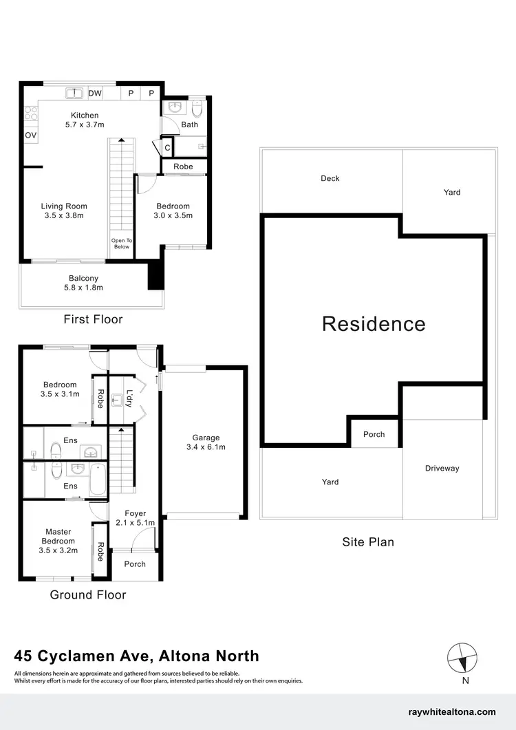 Floorplan of Homely townhouse listing, 45 Cyclamen Avenue, Altona North VIC 3025