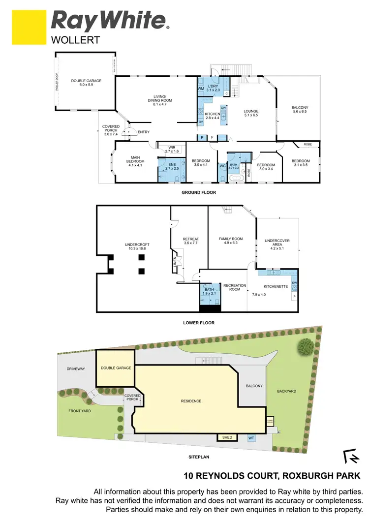Floorplan of Homely house listing, 10 Reynolds Court, Roxburgh Park VIC 3064