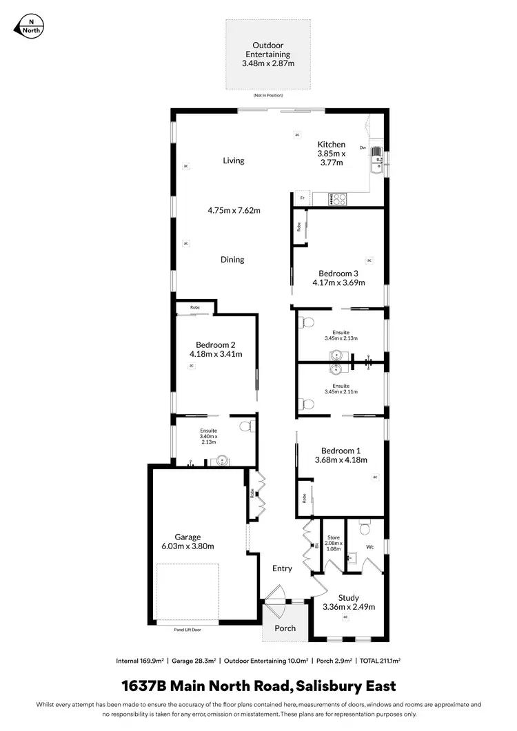 Floorplan of Homely house listing, 1637B Main North Road, Salisbury East SA 5109