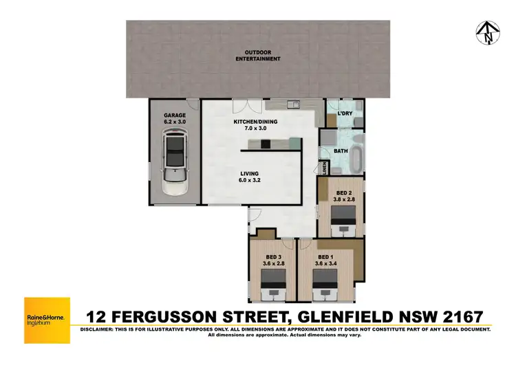 Floorplan of Homely house listing, 12 Fergusson Street, Glenfield NSW 2167
