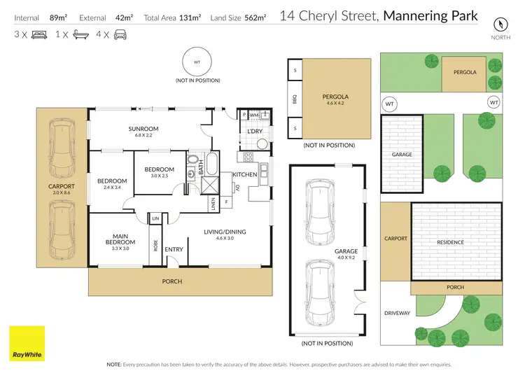 Floorplan of Homely house listing, 14 Cheryl Street, Mannering Park NSW 2259