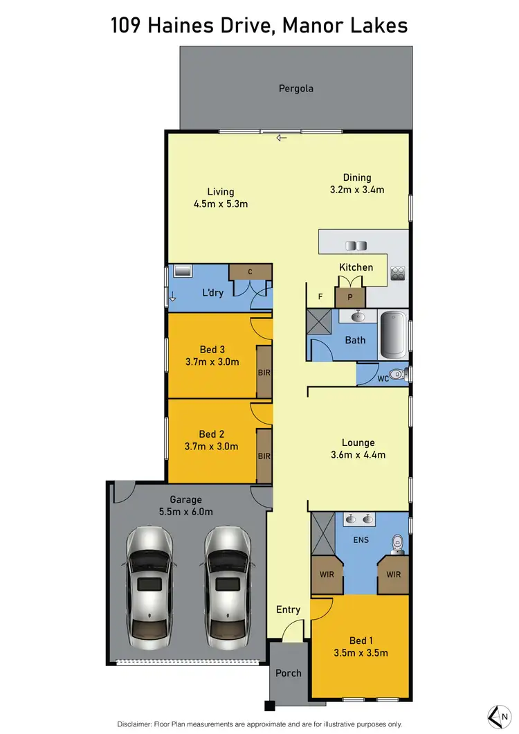 Floorplan of Homely house listing, 109 Haines Drive, Wyndham Vale VIC 3024
