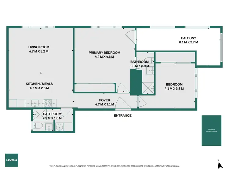 Floorplan of Homely apartment listing, 101C/19 South Street, Hadfield VIC 3046