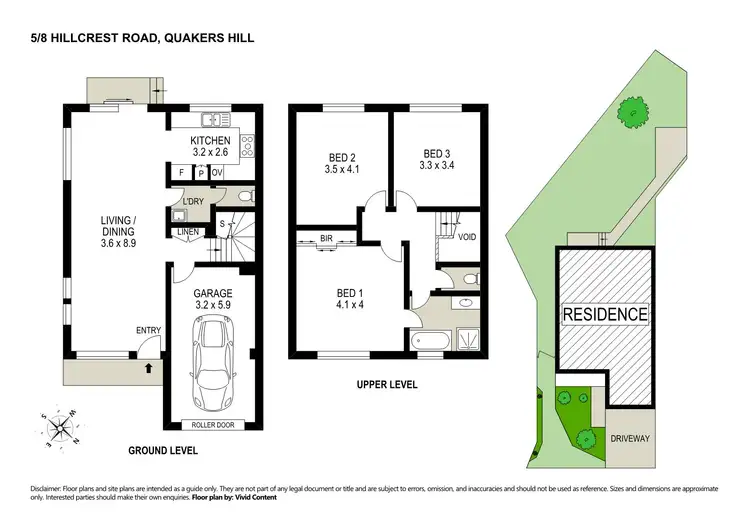 Floorplan of Homely townhouse listing, 5/8 Hillcrest Road, Quakers Hill NSW 2763
