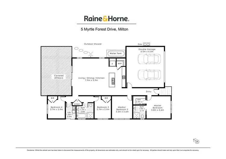 Floorplan of Homely house listing, 5 Myrtle Forest Drive, Milton NSW 2538