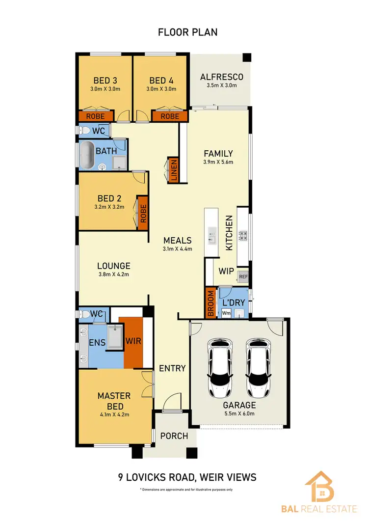 Floorplan of Homely house listing, 9 Lovicks Road, Weir Views VIC 3338