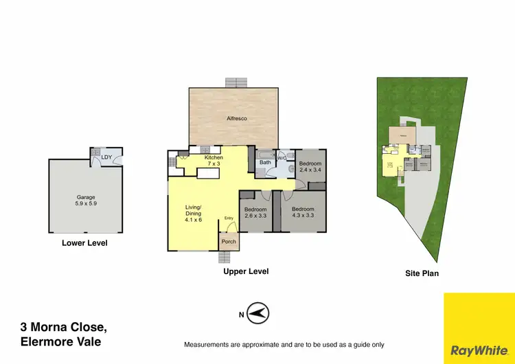Floorplan of Homely house listing, 3 Morna Close, Elermore Vale NSW 2287
